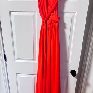Elegant Red Maxi Dress